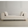 Repose Oversized Ivory Bench, Furniture by Uttermost, 90.5" width x 28.5" height x 26" depth thumbnail 2