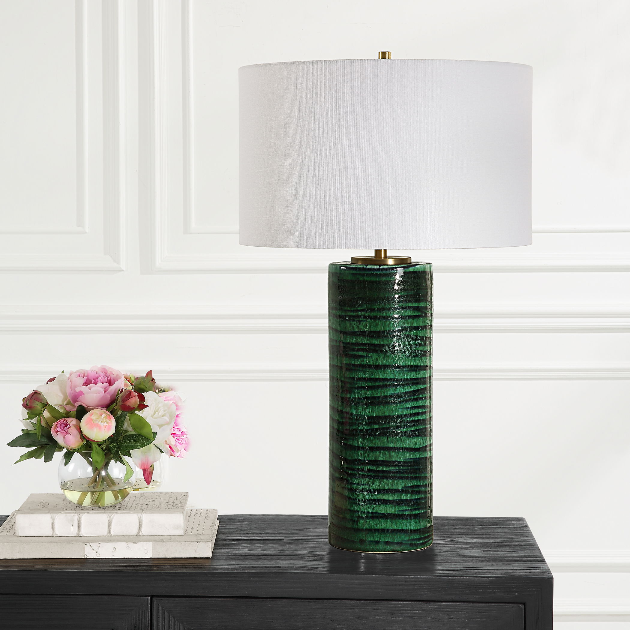 Galeno Emerald Green Table Lamp large image 