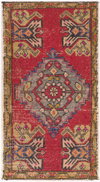 Antique One of a Kind Handmade Rug, by Surya, 3'3" length x 1'9" width thumbnail
