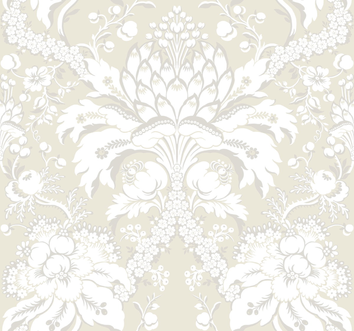 Artichoke Dam Beige & Gold Wallpaper, by York Wall, 27' length x 2'3" width x 0.02" depth
