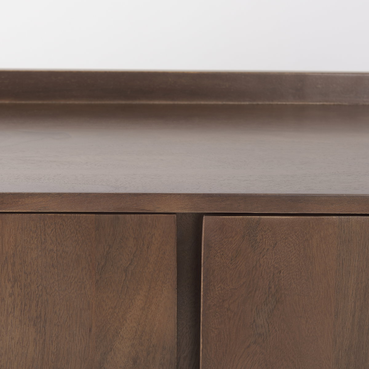 Lillie  Medium Brown Wood 2 Door Tray Top Accent Cabinet, Cabinets & Chest by Mercana, 36" length x 16" width x 32" height View 9