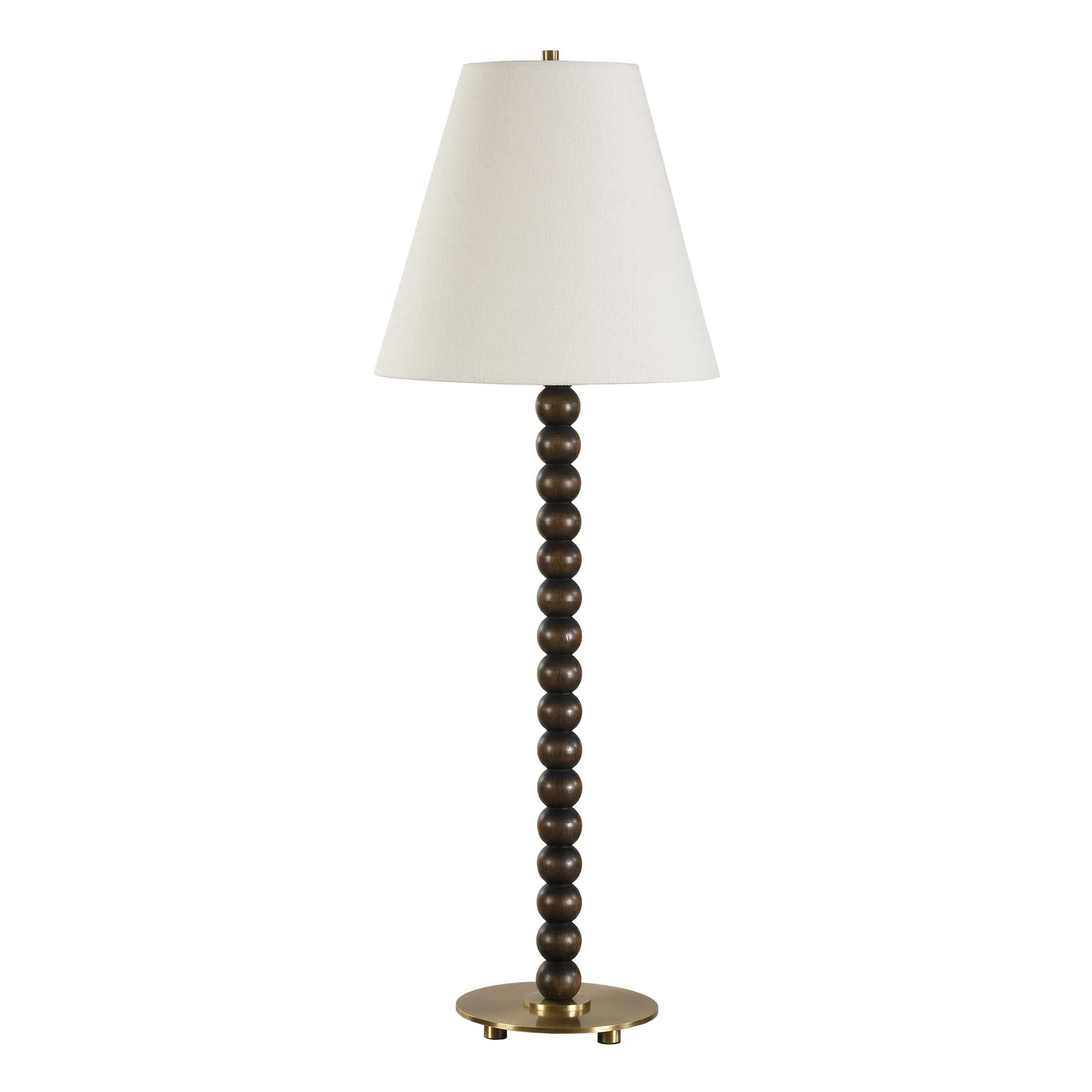 Gallus Wood Spheres Table Lamp, by Uttermost, 12" width x 34" height x 12" depth View 5