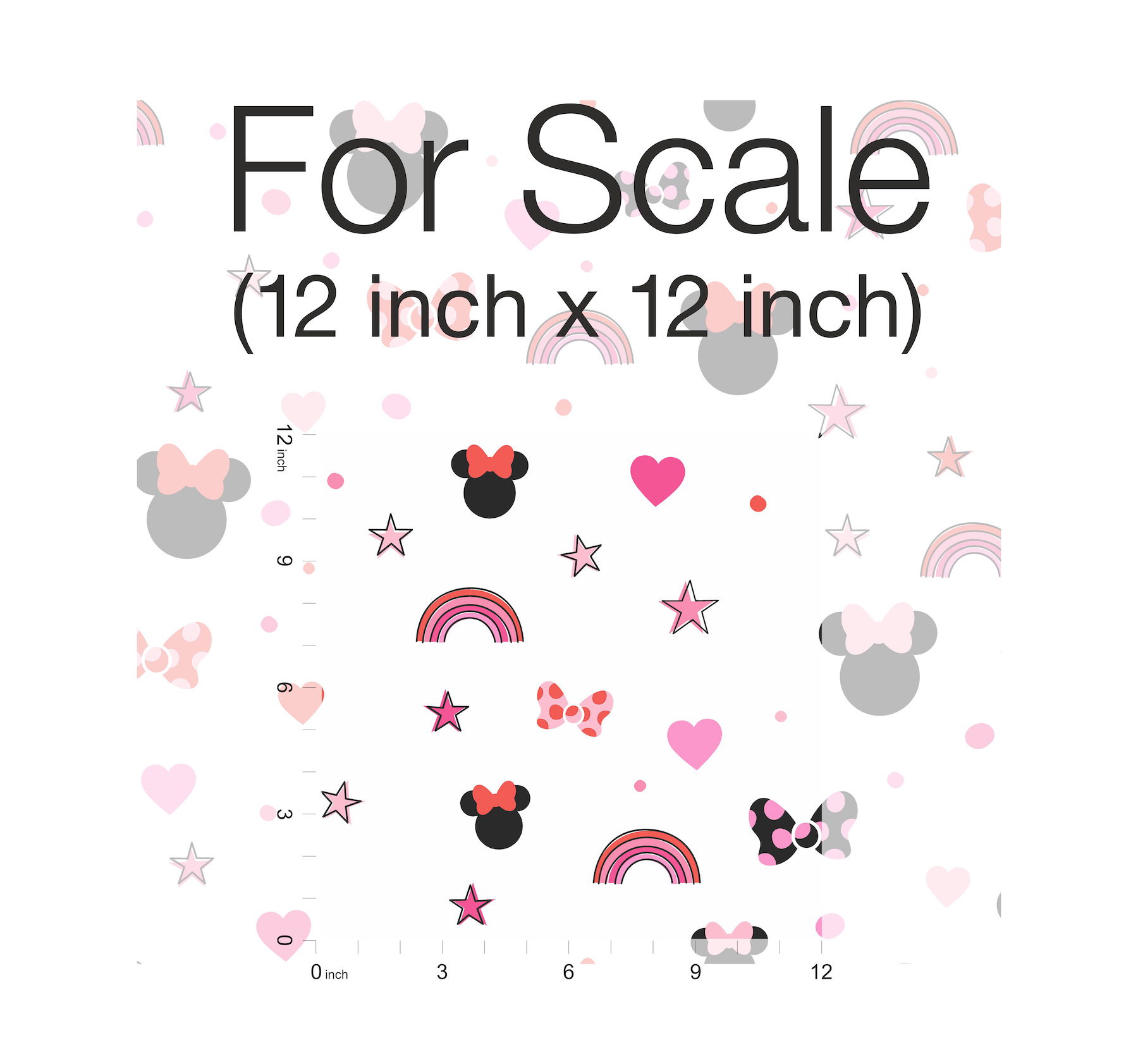 Disney Minnie Mouse Rainbow Red Wallpaper large image 