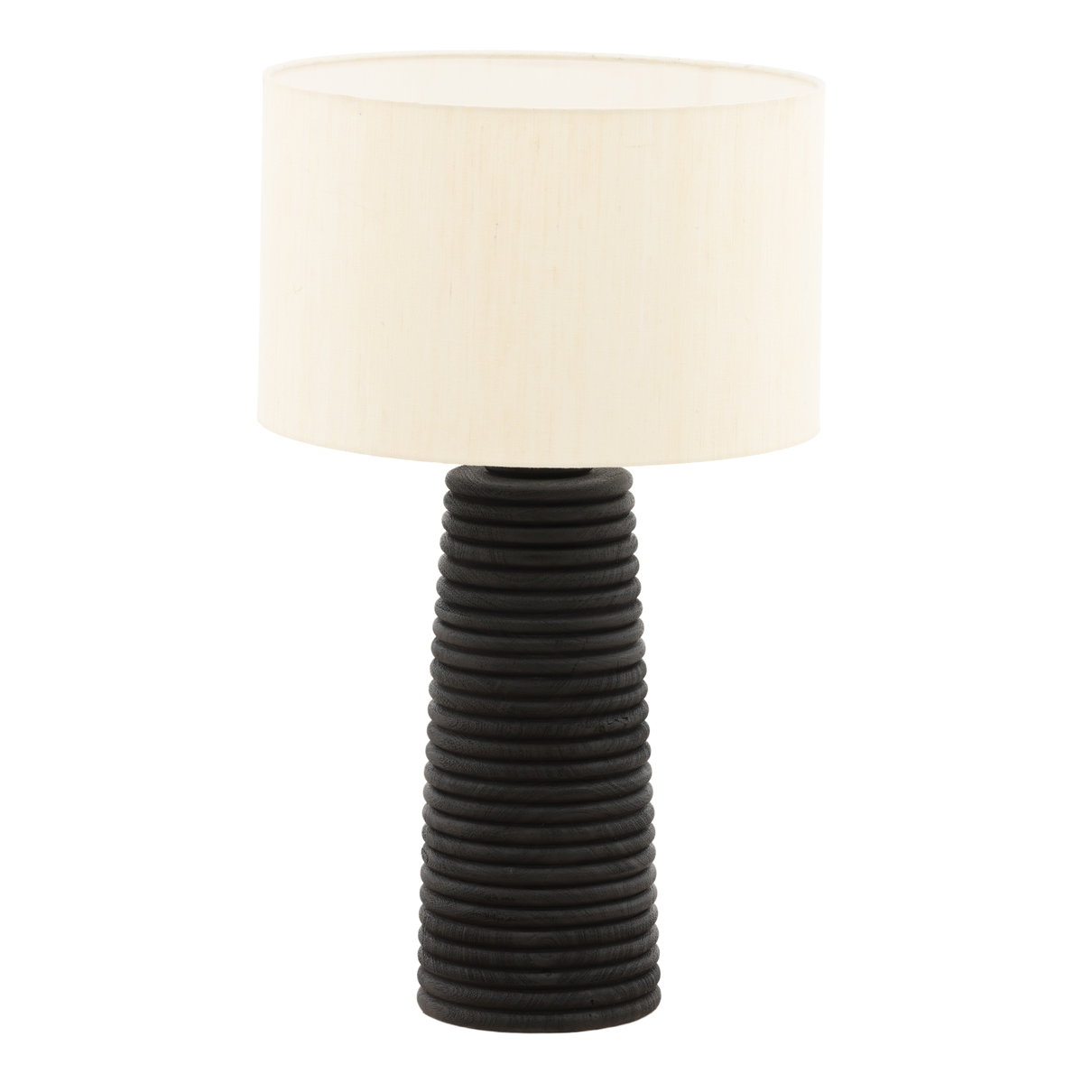 Khan Table Lamp Black, by Dovetail, 18" width x 30.8" height x 18" diameter x 18" depth View 1