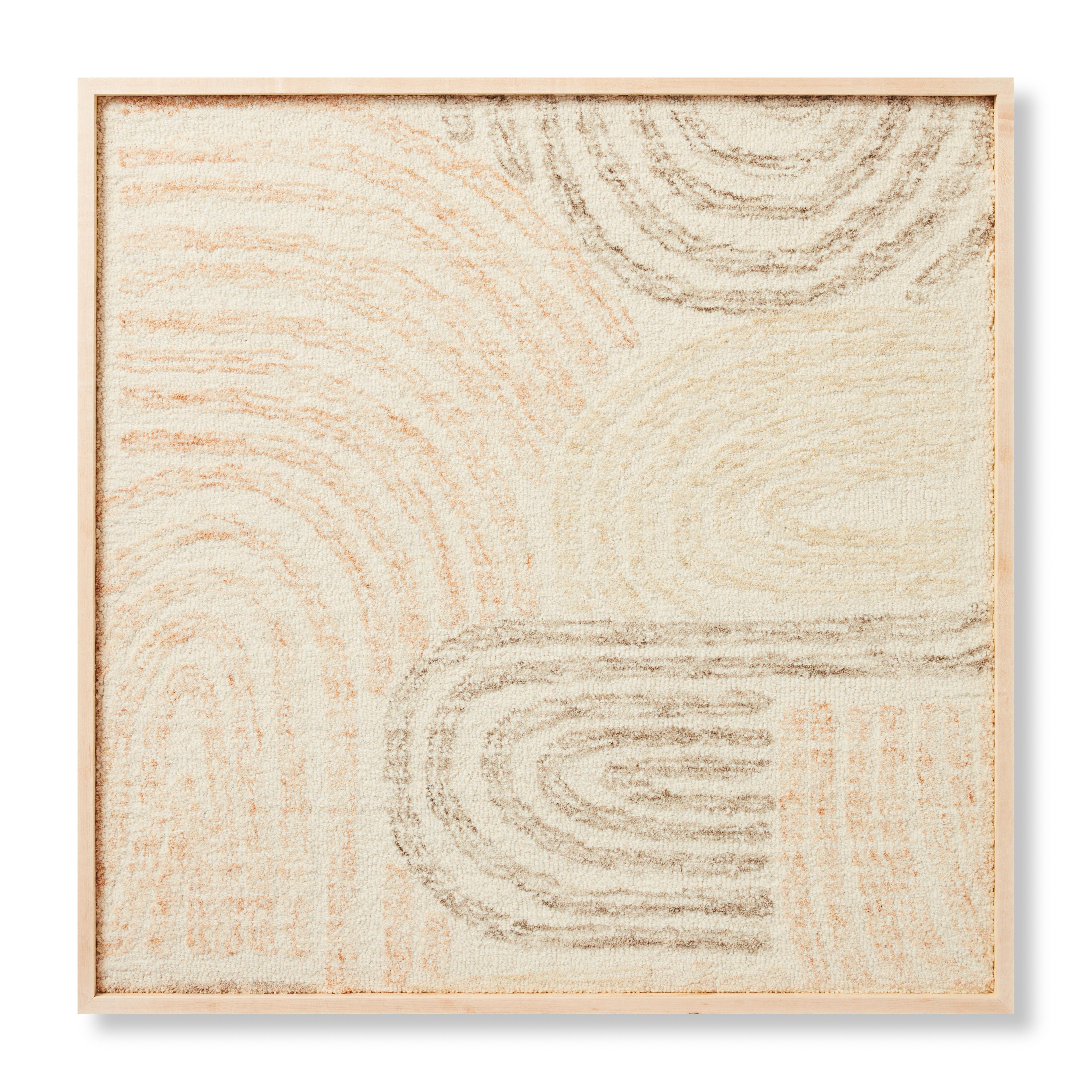 Loloi Rock Garden Wall Art, Wall Hanging, 40" length x 40" width