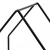 Leopold Set of Two Black Metal Wooden Base Table Candle Holders thumbnail 4