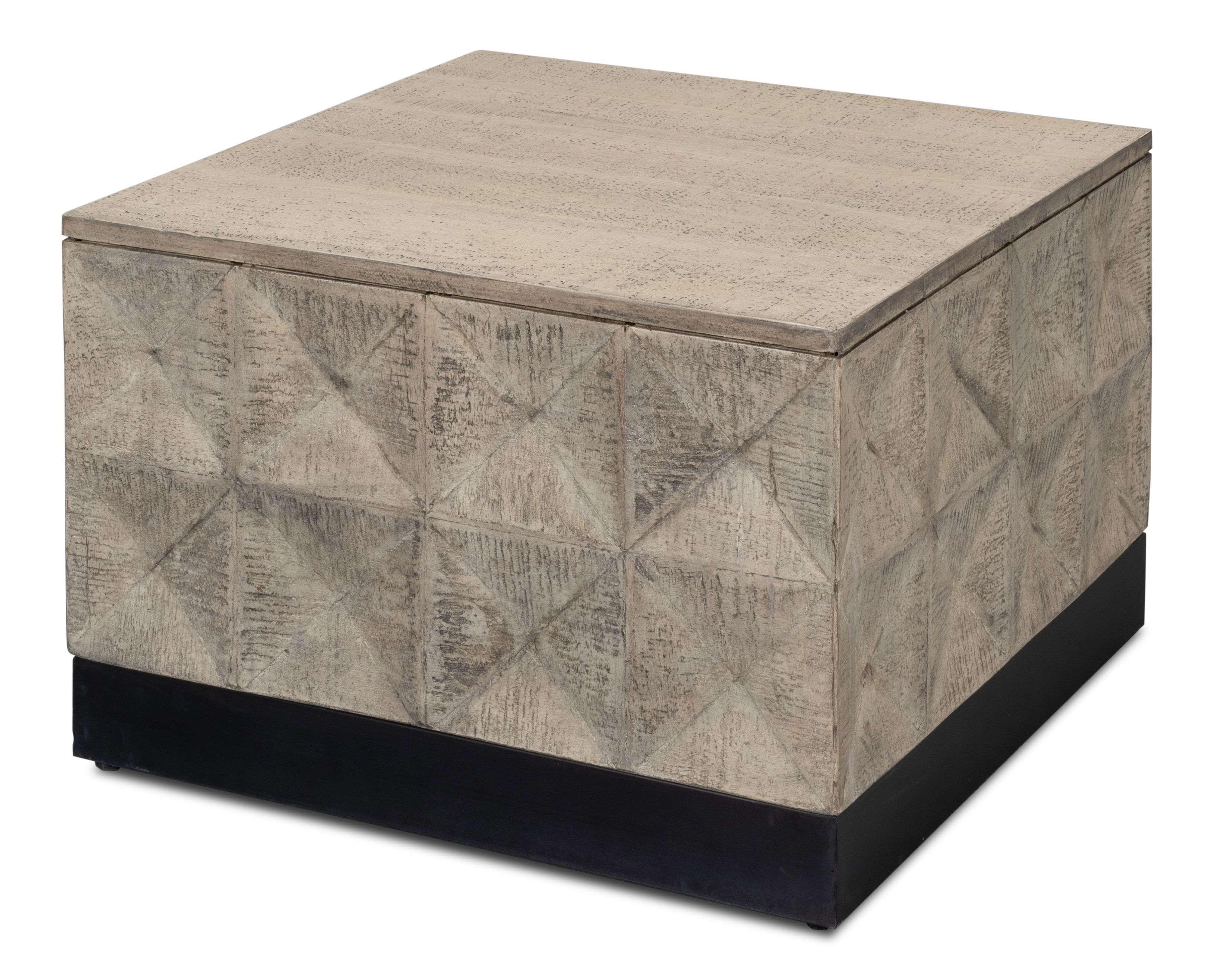 Geo Coffee Table, Small, by Sarreid, 24" length x 24" width x 16" height View 1