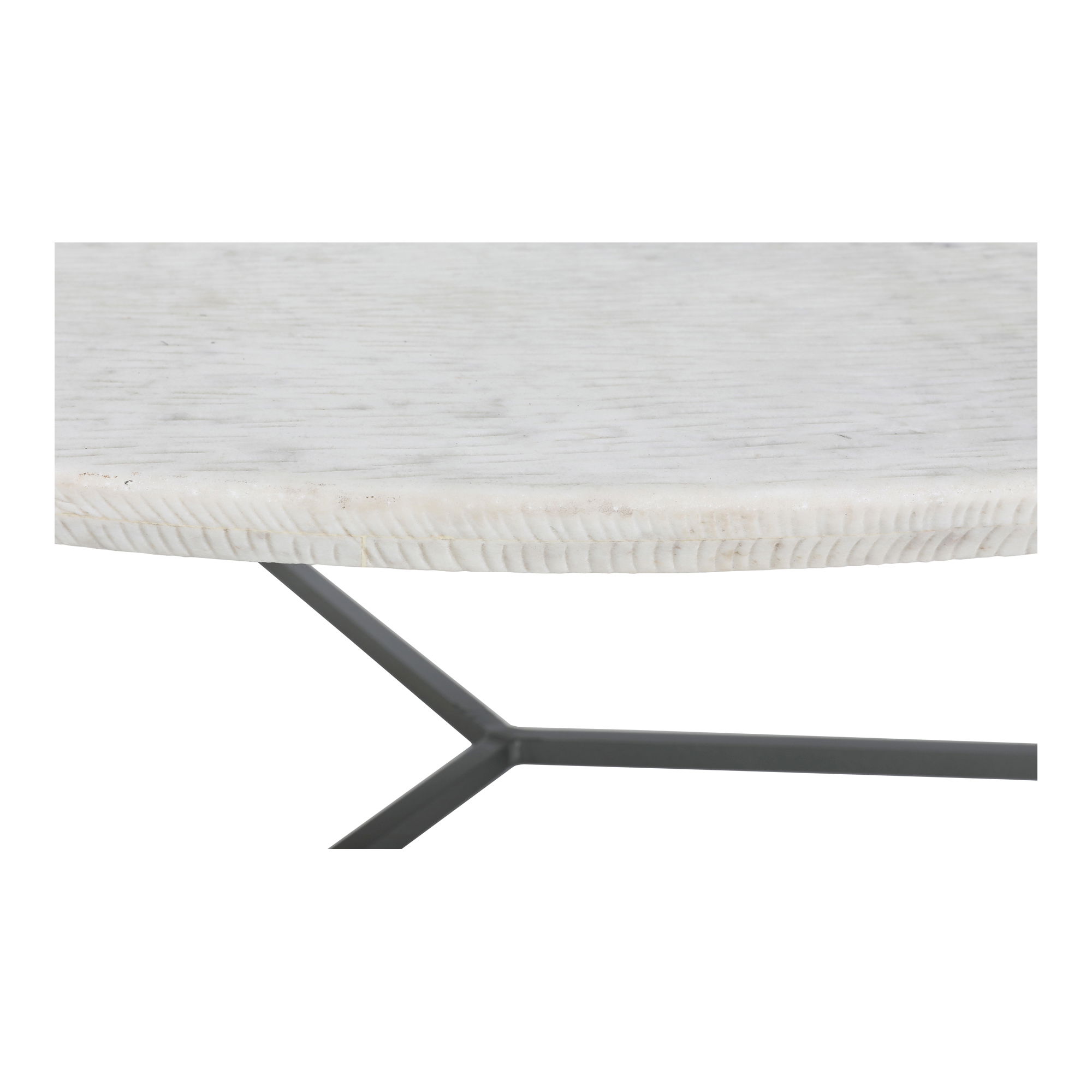 Chloe Coffee Table White, by Moe's Home, 48" width x 15" height x 48" depth View 4