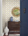 Garden Trellis Ochre Wallpaper thumbnail 1