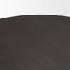 Tarro 60' Round Textured Espresso Wood with Geometrical Base Dining Table thumbnail 6