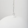 Doma 24' Round White Dome Pendant Light, by Mercana, 24" length x 24" width x 15" height thumbnail 6