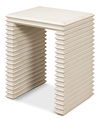 Stacked Side Table, Antique White, Side & End Table by Sarreid, 20" length x 16" width x 24" height thumbnail 1