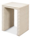 Stacked Side Table  Antique White, by Sarreid, 1'4" length x 1'8" width x 2' height thumbnail 1