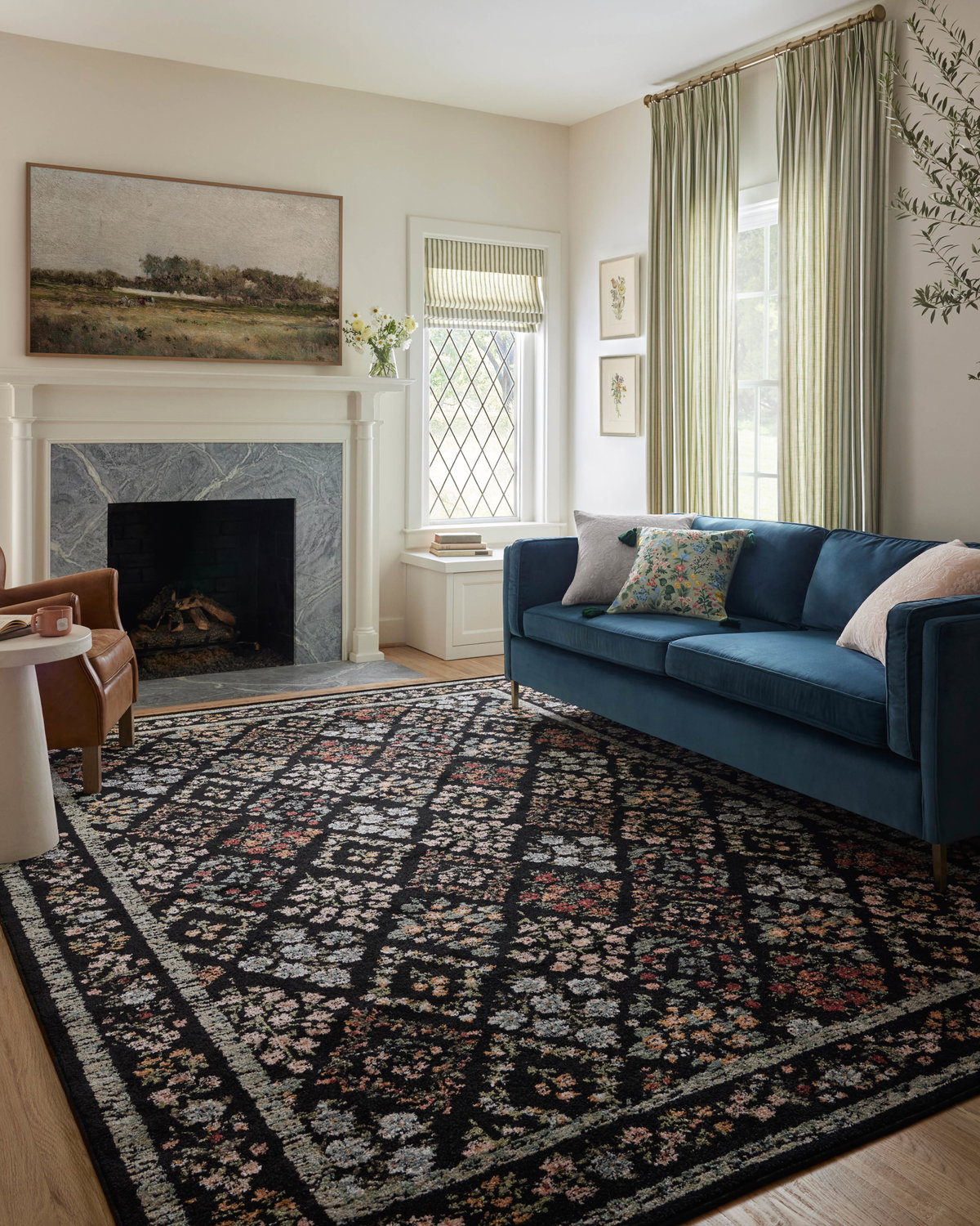 Rifle Paper Co. x Loloi Laurel Rug, 9'2" length x 12'2" width View 2