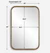 A Little Knotty Bronze Vanity Mirror, by Uttermost, 1'8" width x 2'6" height x 1.75" depth thumbnail 3