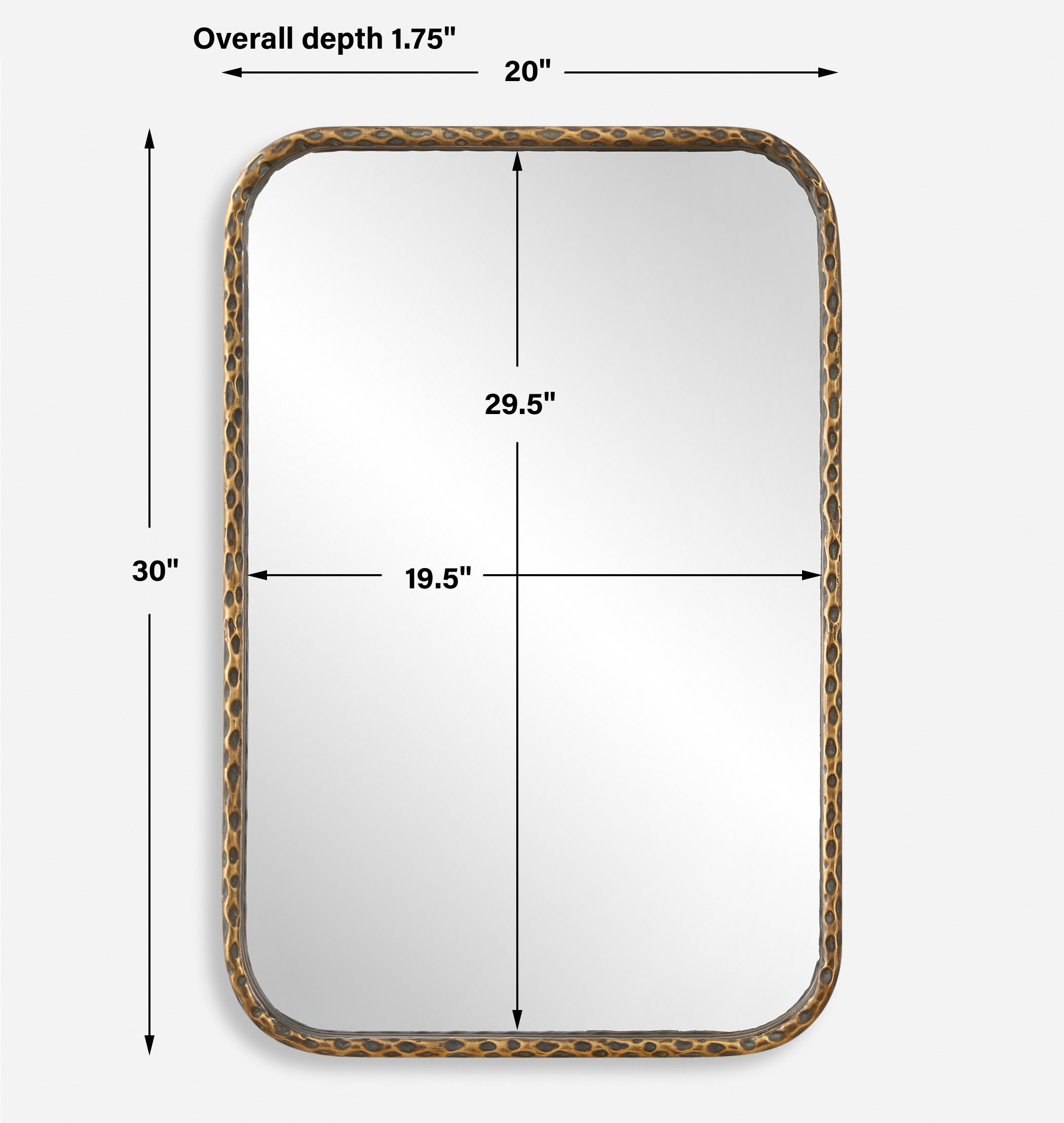 A Little Knotty Bronze Vanity Mirror, by Uttermost, 20" width x 30" height x 1.75" depth View 3