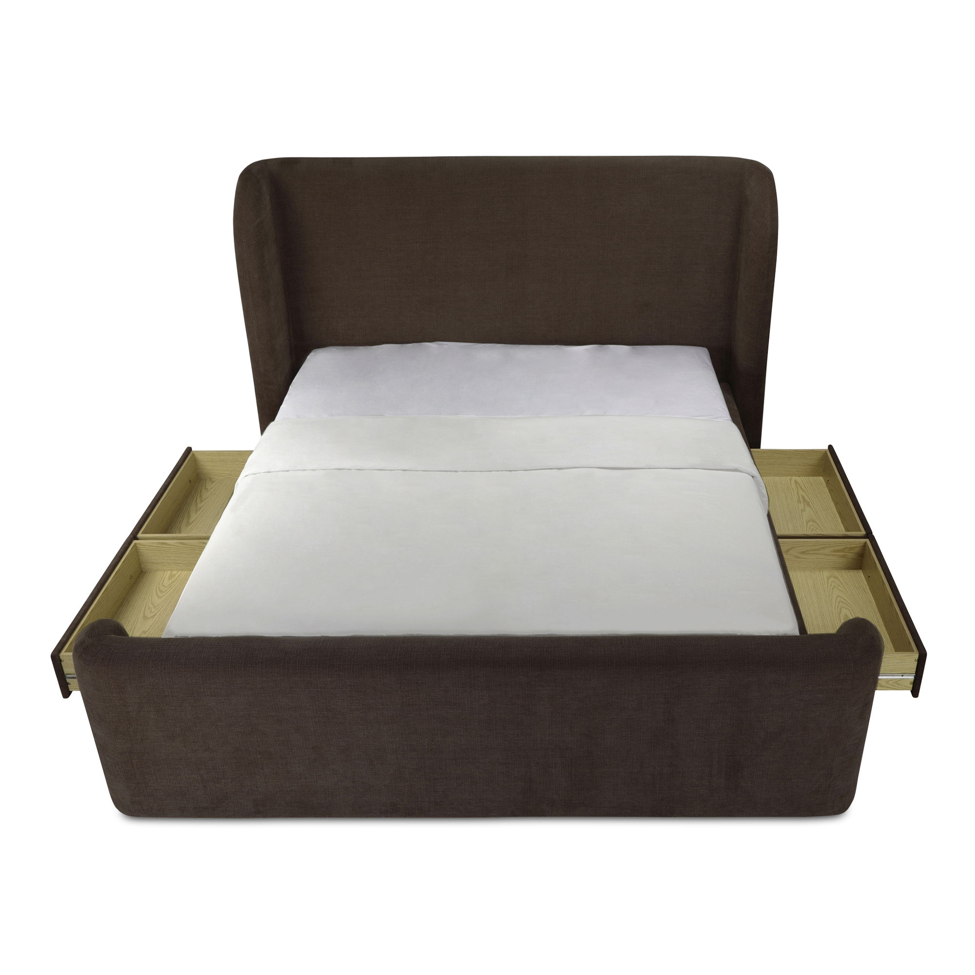 Sophia King Storage Bed Brown large image 