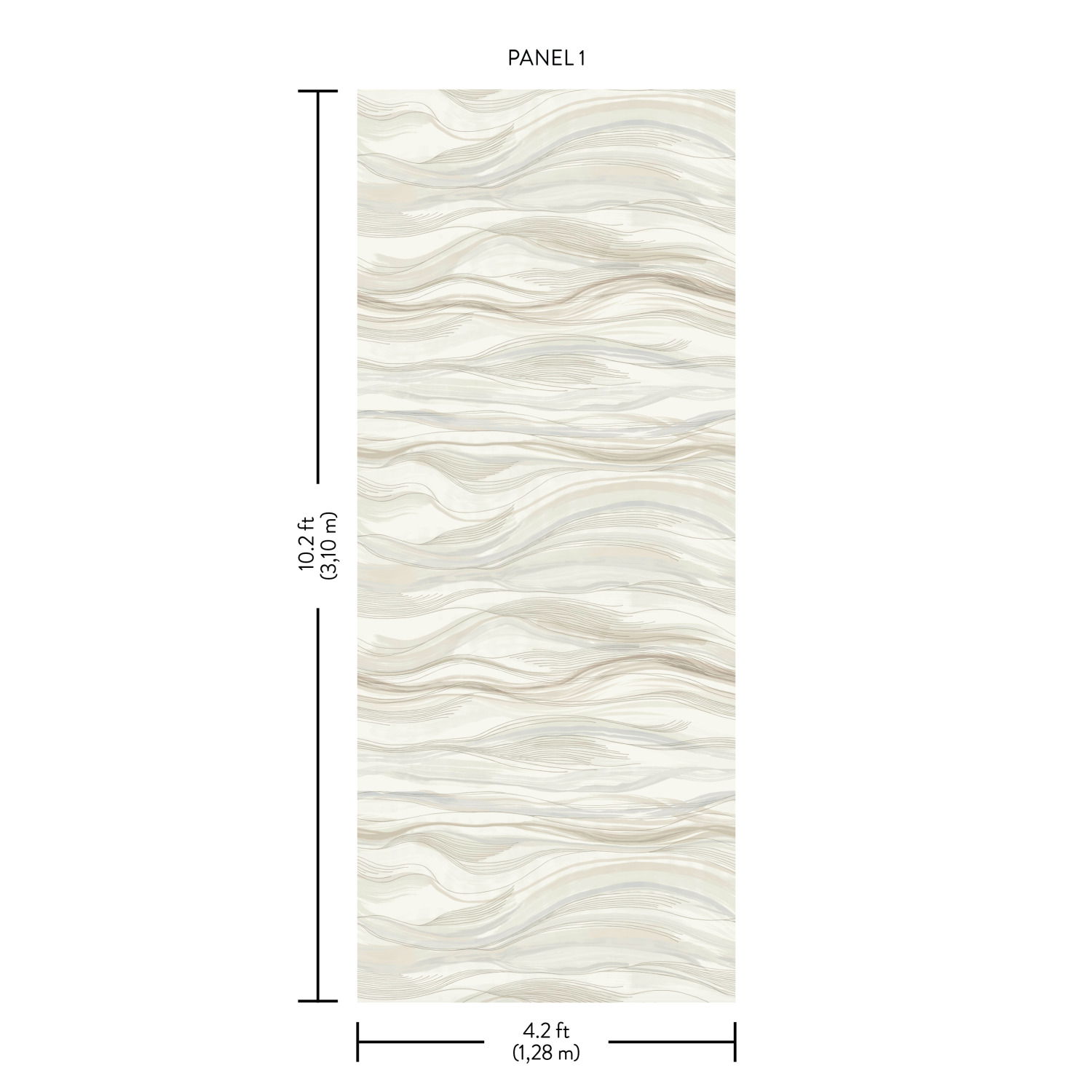 Currents Neutral Wall Mural Currents Neutral Wall Mural large image