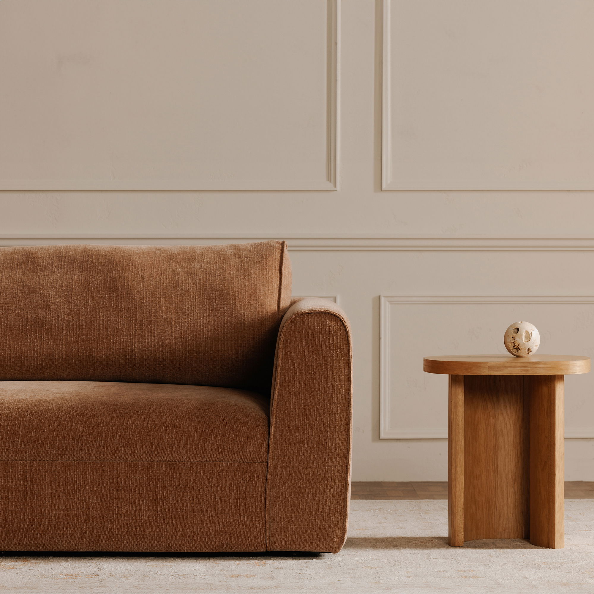 Madrid Left Sectional Heritage Pink, Sectional Sofa by Moe's Home, 112" width x 33.5" height x 65" depth View 7