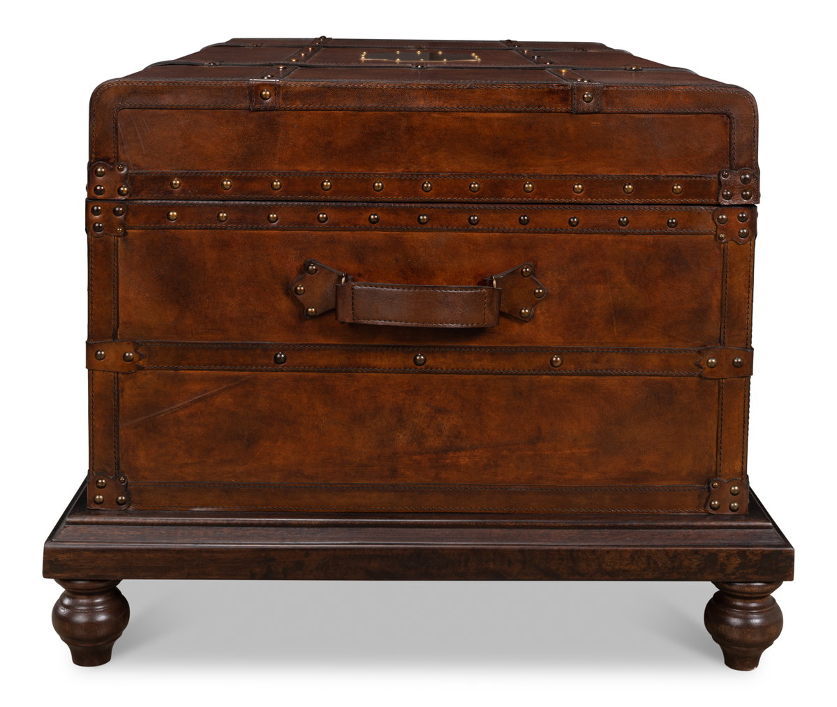 Laramie Trunk Coffee Table, by Sarreid, 2'2" length x 3'7" width x 1'8" height View 8
