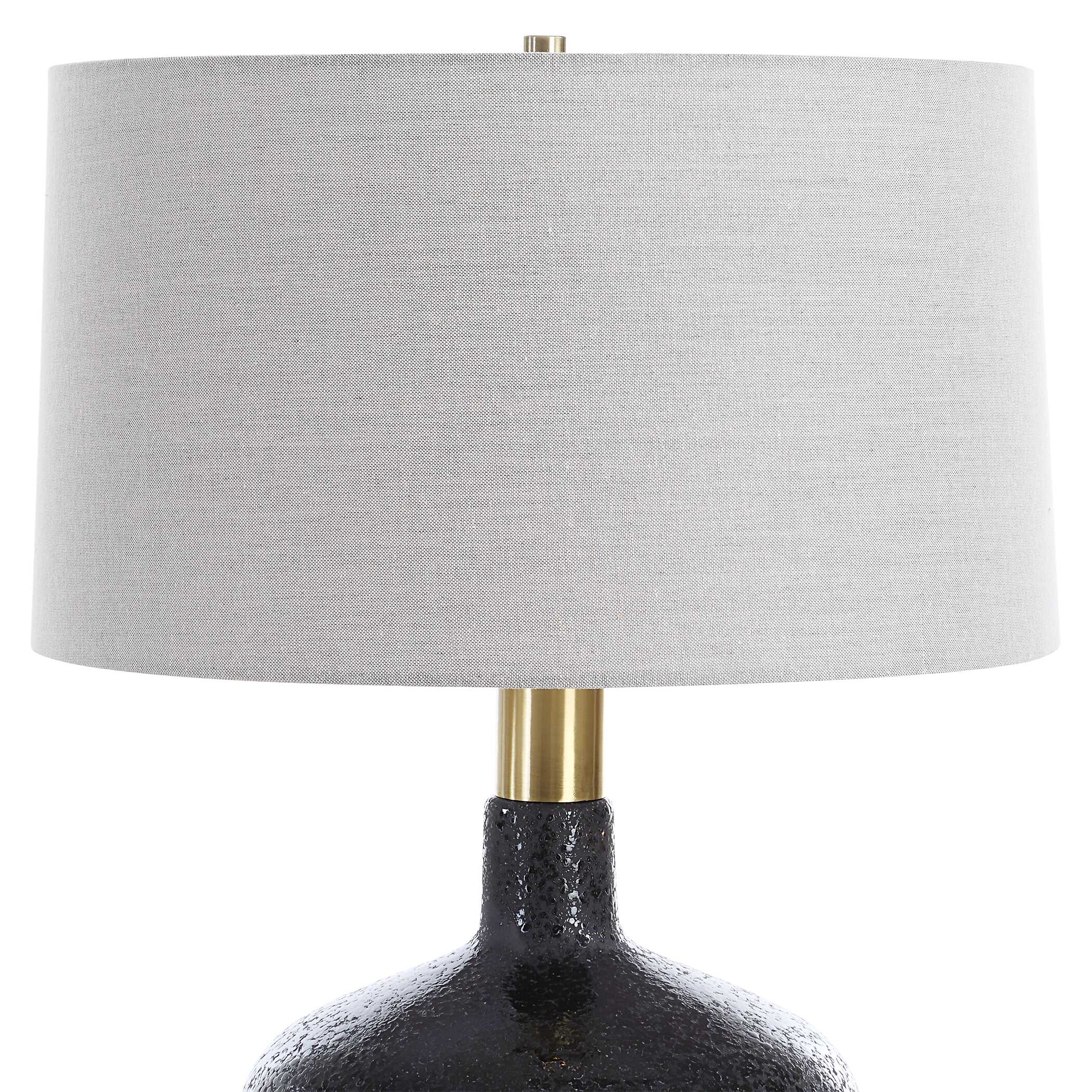Flanagan Mottled Gloss Table Lamp, by Uttermost, 18" width x 25.75" height x 18" depth View 6