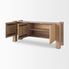 Beth Light Brown Wood with 3 Doors Sideboard thumbnail 7