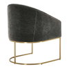 Hanni Charcoal Dining Chair, by Uttermost, 25" width x 32" height x 27" depth thumbnail 8