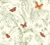 Papillon Green Wallpaper, by York Wall, 27' length x 2'3" width x 0.02" depth thumbnail 1