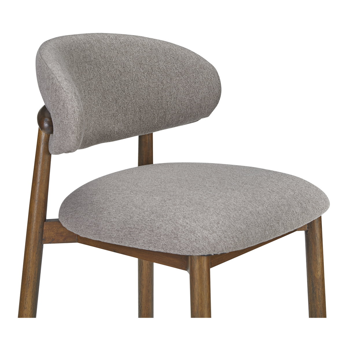 Ellie Dining Chair Light Brown, by Moe's Home, 19.5" width x 32" height x 20.5" depth View 5