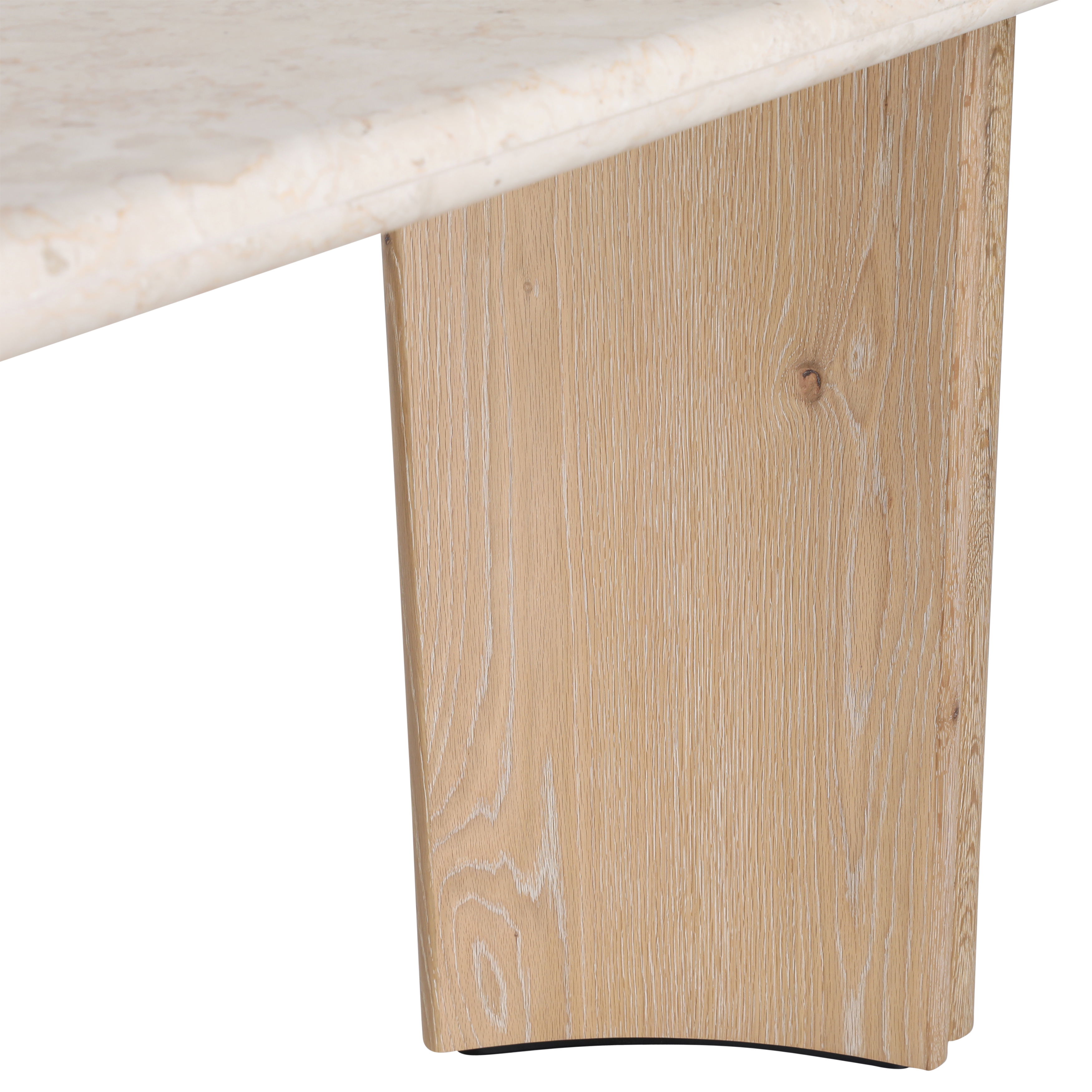 Oja Console Table Natural, by Dovetail, 71" width x 29.6" height x 17.75" depth View 6