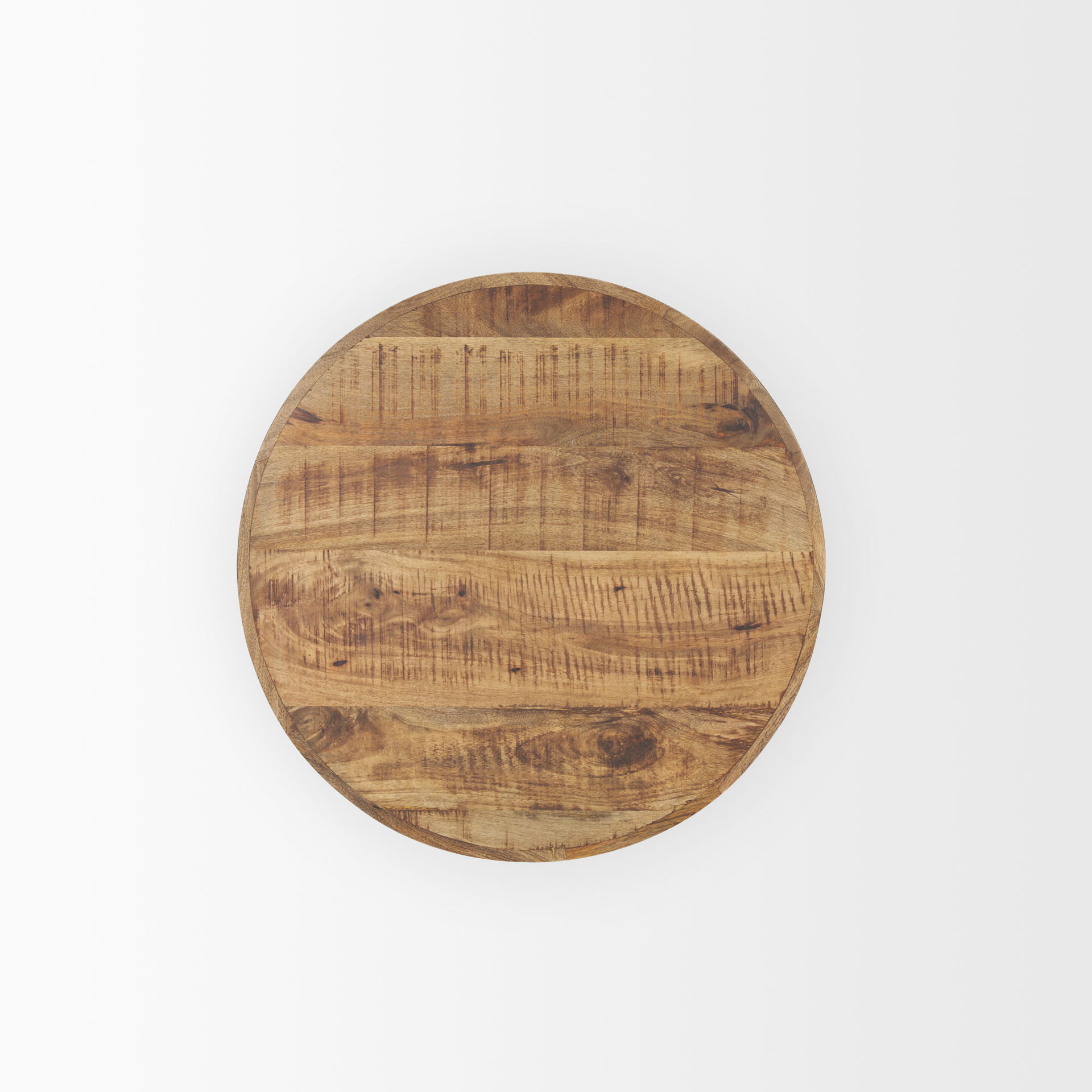 Rosie Large Brown Wood End Table, Side & End Table by Mercana, 26" length x 26" width x 26" height View 5