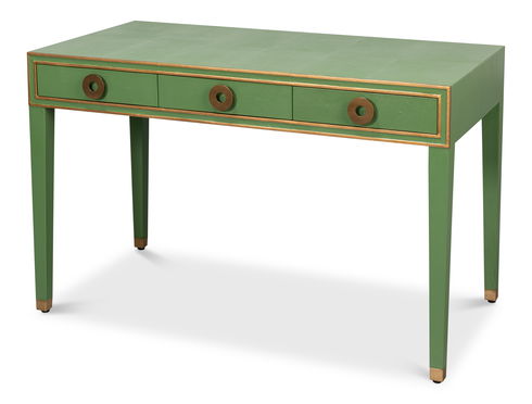 Gabriella Shagreen Desk/Table Watercress