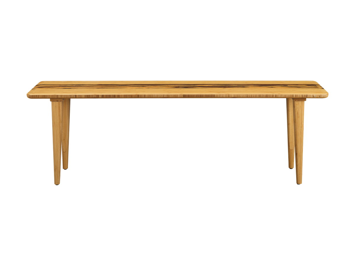 Azara Bench, Caramelized, Benche by Greenington, 55" length x 14" width x 17.5" height View 2