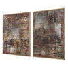 Molten Patina Framed Canvases Set/2, Art by Uttermost, 38.25" width x 50.25" height x 1.5" depth thumbnail 5