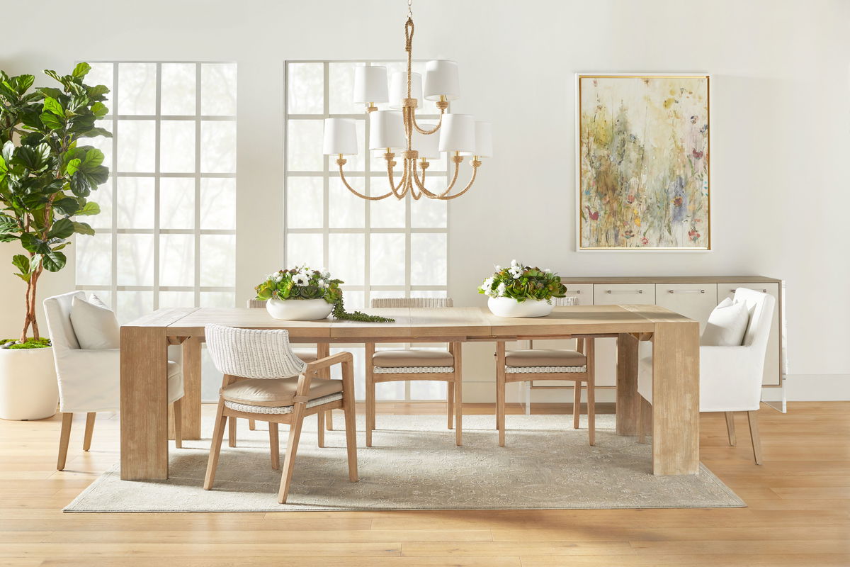 Tropea Extension Dining Table, by Essentials for Living, 82" width x 30" height x 42" depth View 18