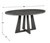 Pulsar Round Gray Walnut Dining Table, Furniture by Uttermost, 60" width x 30" height x 44" depth thumbnail 3