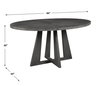 Pulsar Round Gray Walnut Dining Table, by Uttermost, 60" width x 30" height x 44" depth thumbnail 3