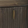 Terra Fluted Dark Brown 2-Door Accent Cabinet, Cabinets & Chest by Mercana, 42" length x 19" width x 32" height thumbnail 10