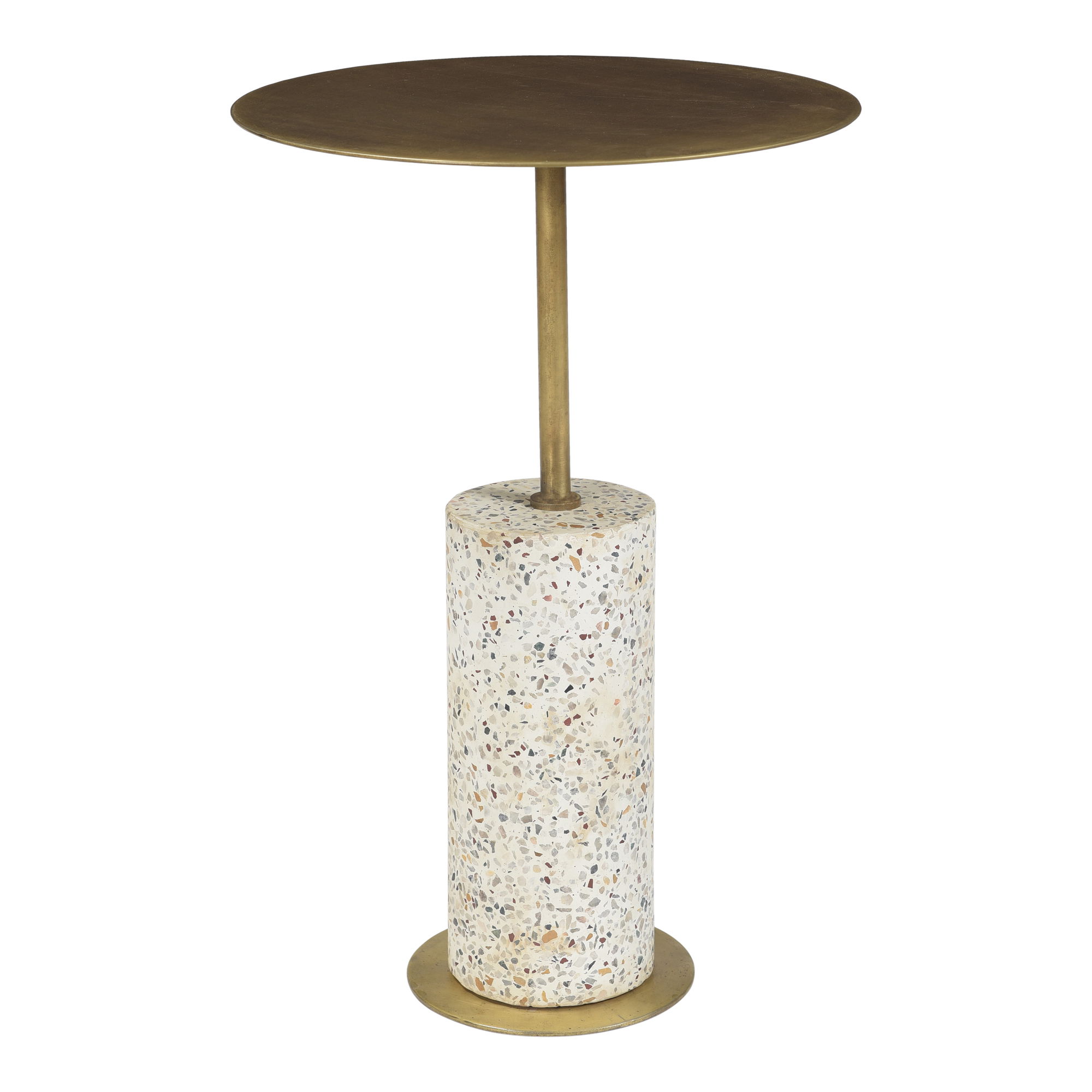 Gabriel Accent Table Antique Brass large image 