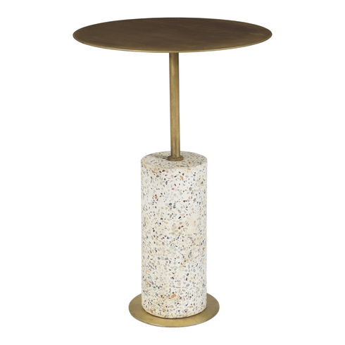 Gabriel Accent Table Antique Brass