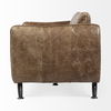 Cobain I 84' Brown Leather Two Seater Sofa, Sofas & Sectional by Mercana, 83.5" length x 34.5" width x 33.5" height thumbnail 5