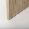 Enzo Marble Tabletop with Fluted Light Wood Base Foyer Accent Table thumbnail 6