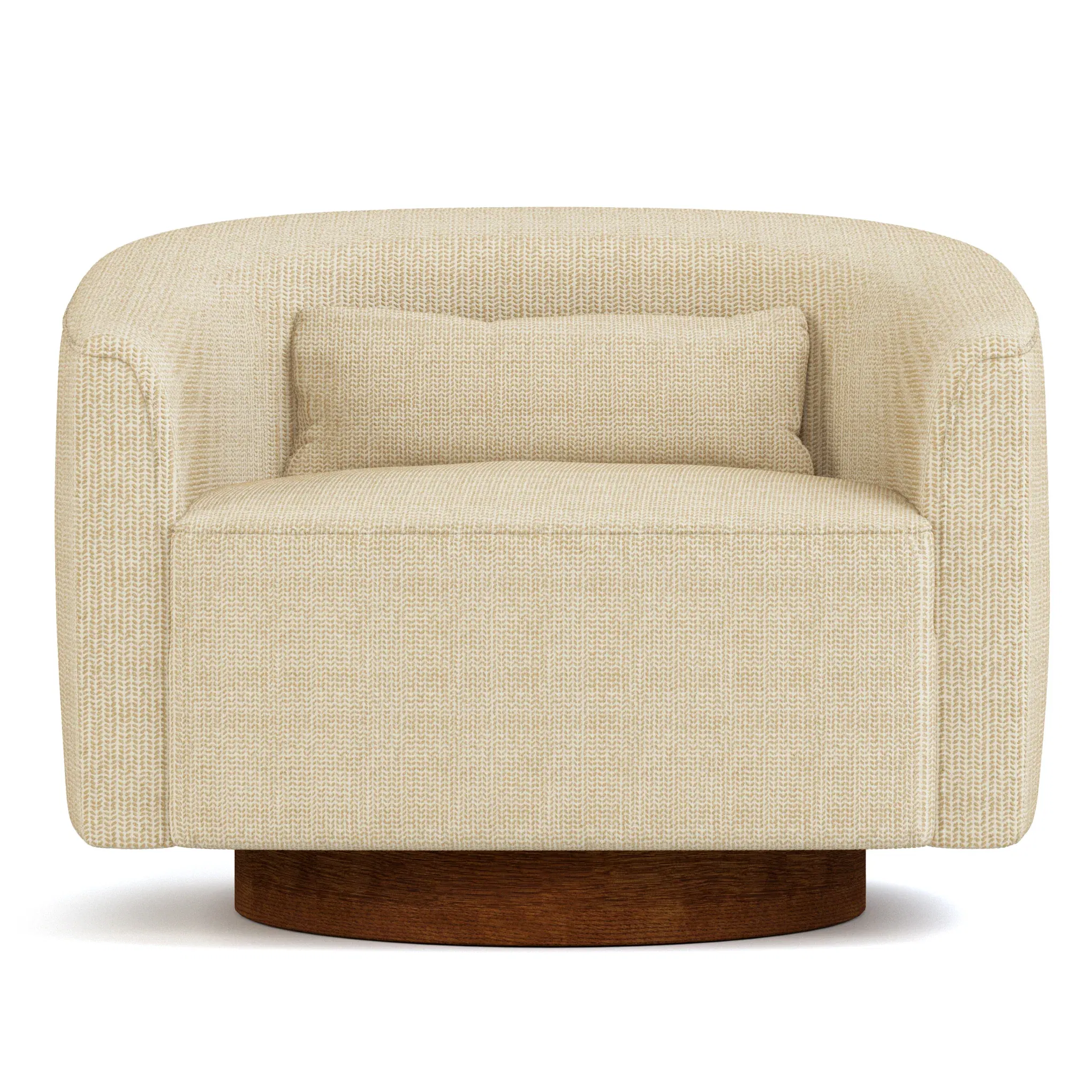 Oleander Swivel Chair - Oak large image 