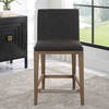 Klemens Chocolate Counter Stool, Counter & Bar Stool by Uttermost, 20" width x 38.5" height x 23" depth thumbnail 4