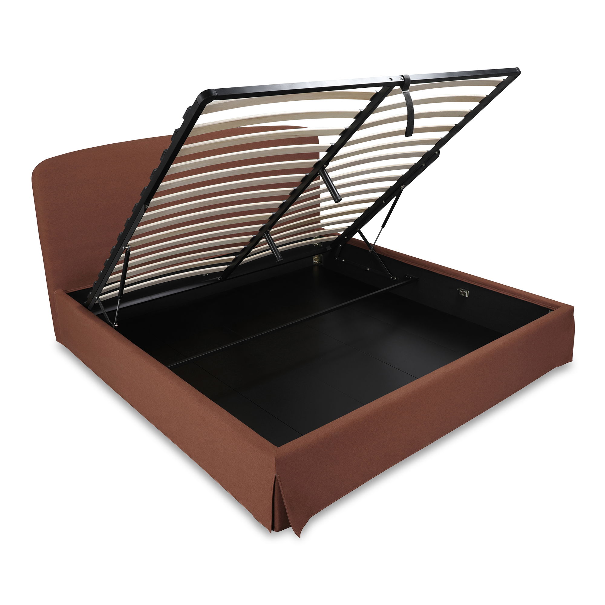 Joan Queen Storage Bed Rust large image 