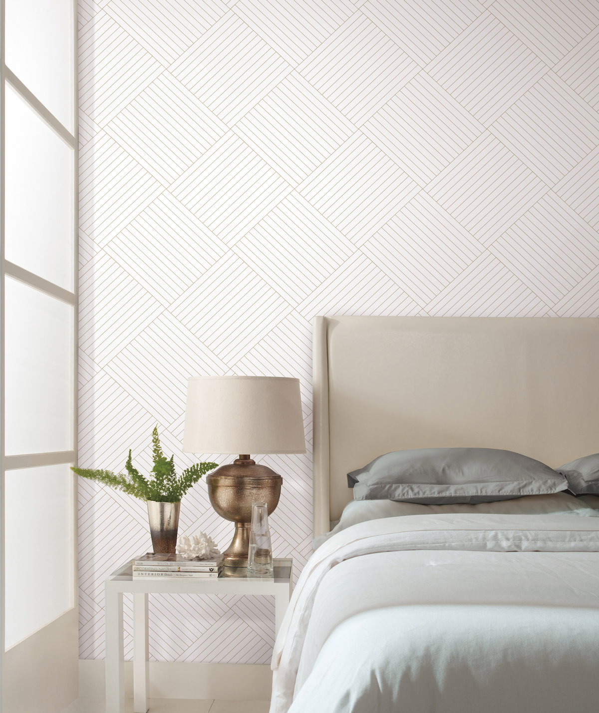 Twisted Tailor Gold Wallpaper, by York Wall, 27' length x 2'3" width x 0.02" depth View 2