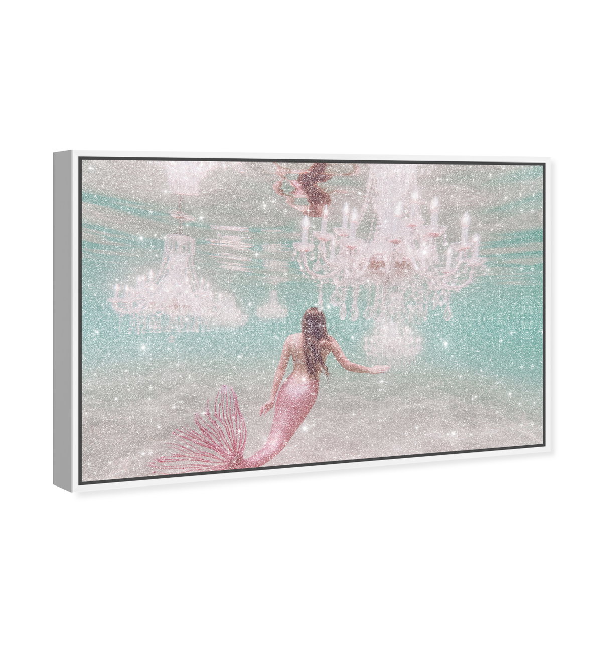 Lost City of Mermaids II (Diamond Dust), Art by Oliver Gal,  36x24 View 2