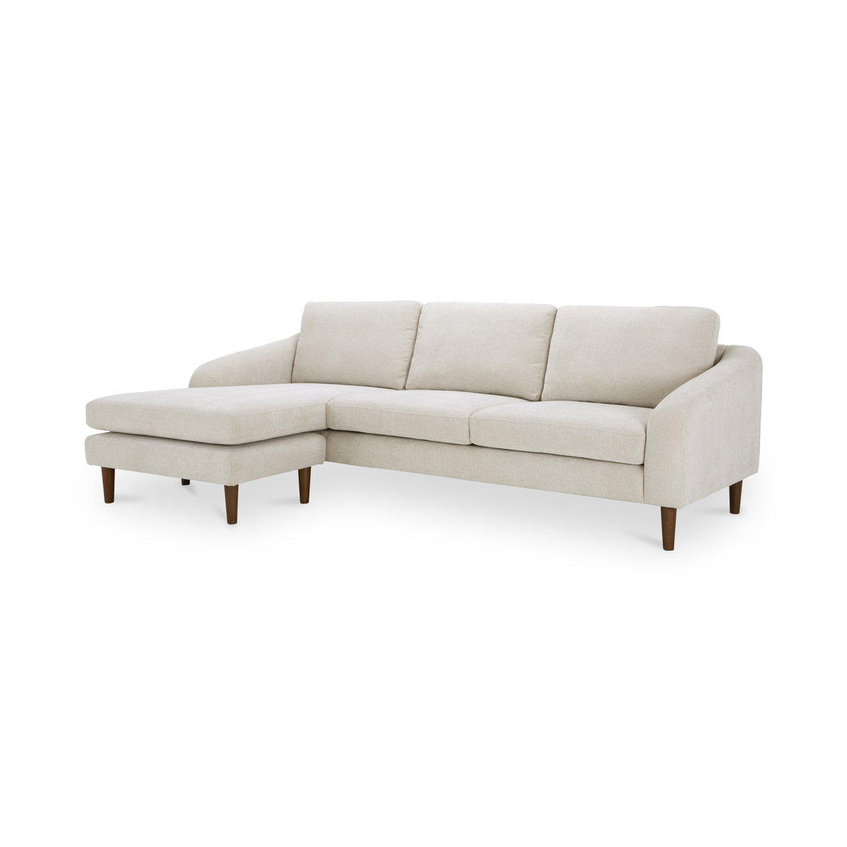 Quinn Sectional Oatmeal, Sectional Sofa by Moe's Home, 98" width x 33.5" height x 59.2" depth View 3