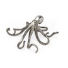 Strafford Medium 13L x 7W Silver Resin Octopus, Decorative Object by Mercana, 13" length x 7.09" width x 12.2" height thumbnail 1
