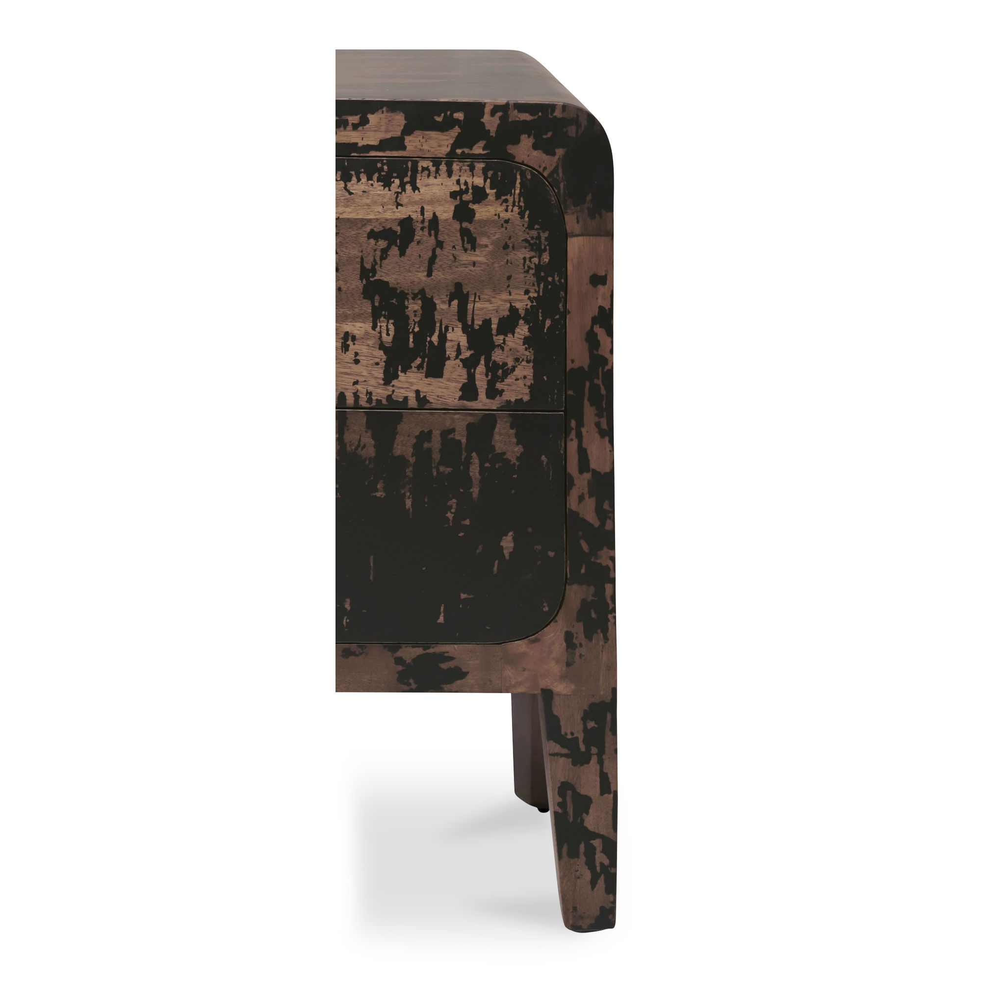 Iris Nightstand Distressed Black large image 